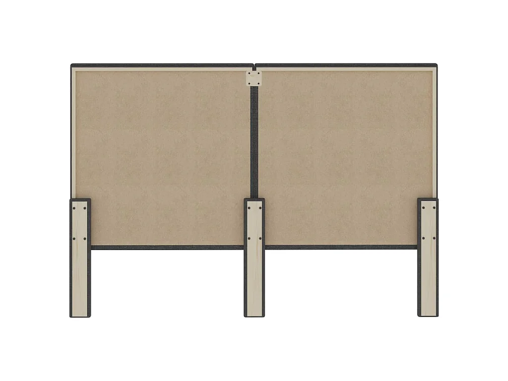 Testiera Letto Grigio Scuro in Tessuto 140x200 cm