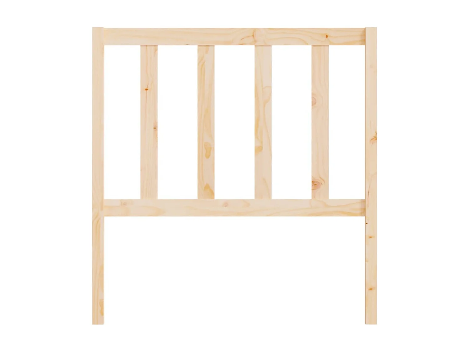 Testiera per Letto 106x4x100 cm in Legno Massello di Pino