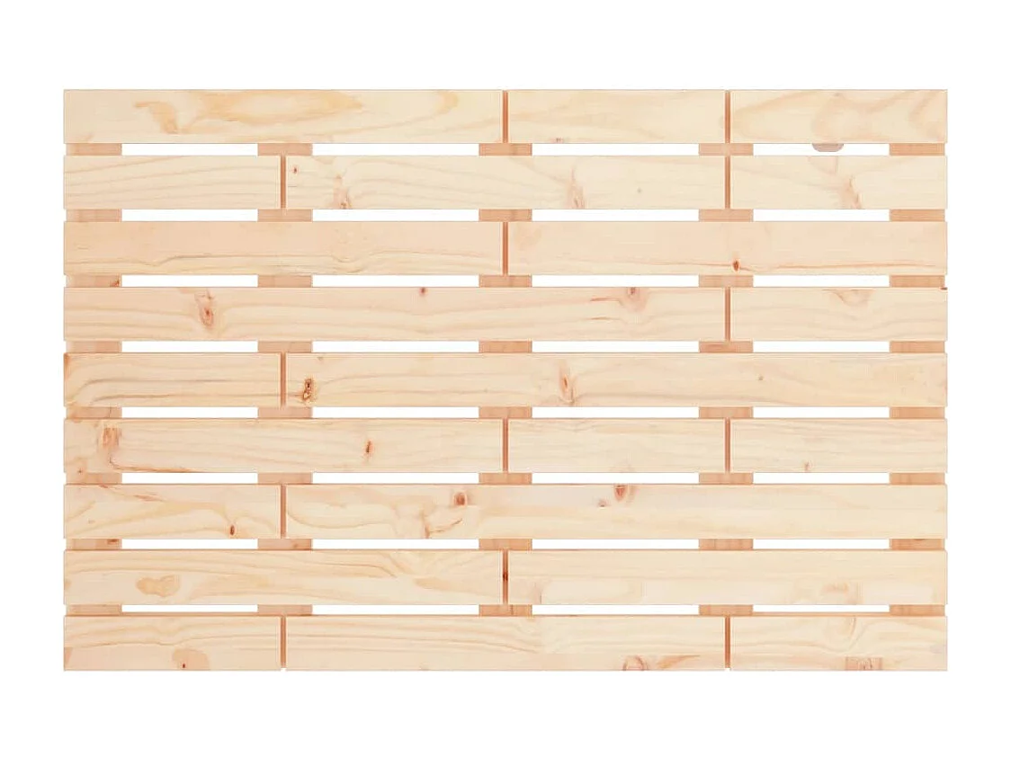 Cabecero de cama de pared madera maciza de pino 96x3x63 cm