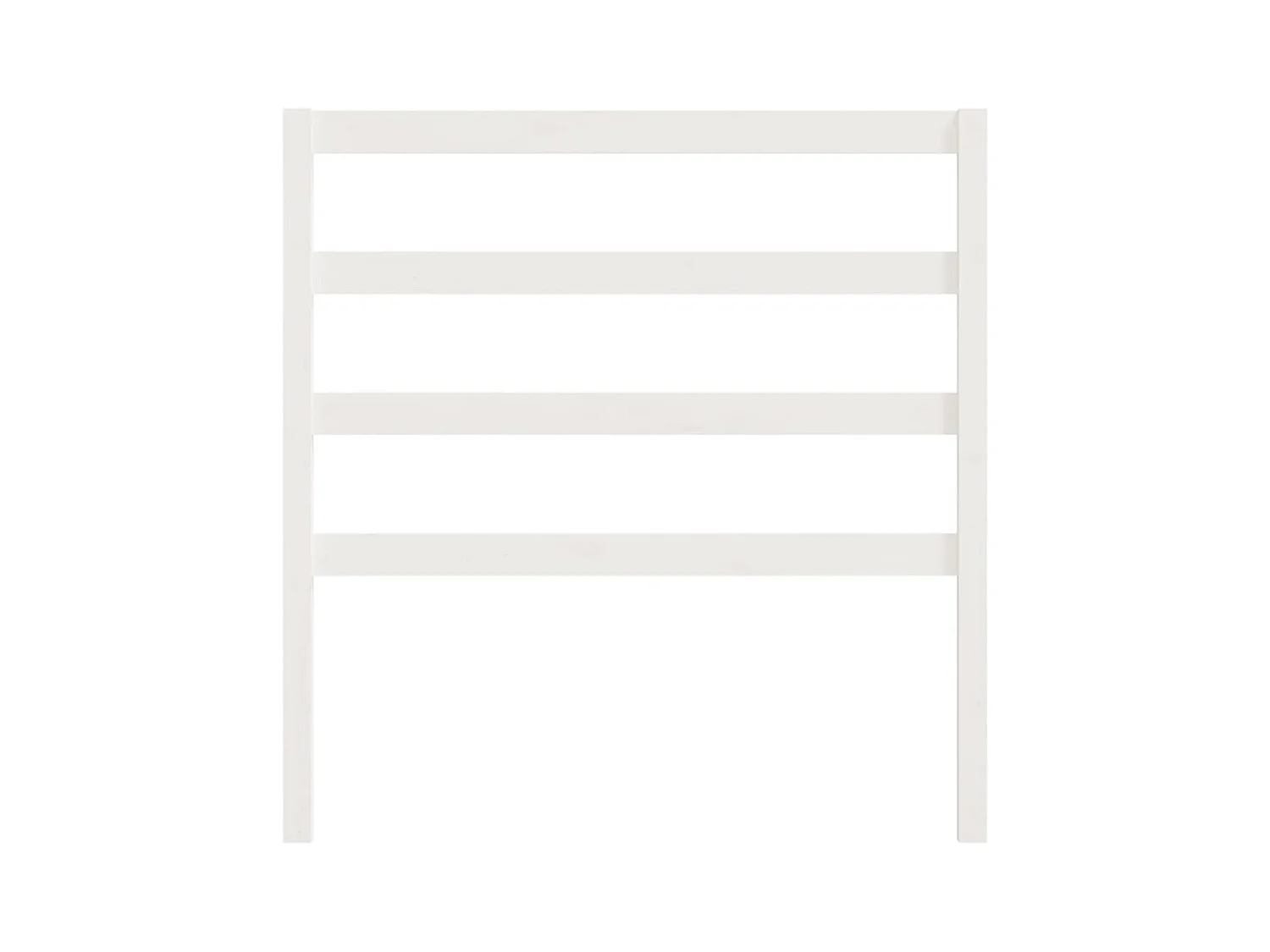 Kopfteil Weiß 95x4x100 cm Massivholz Kiefer