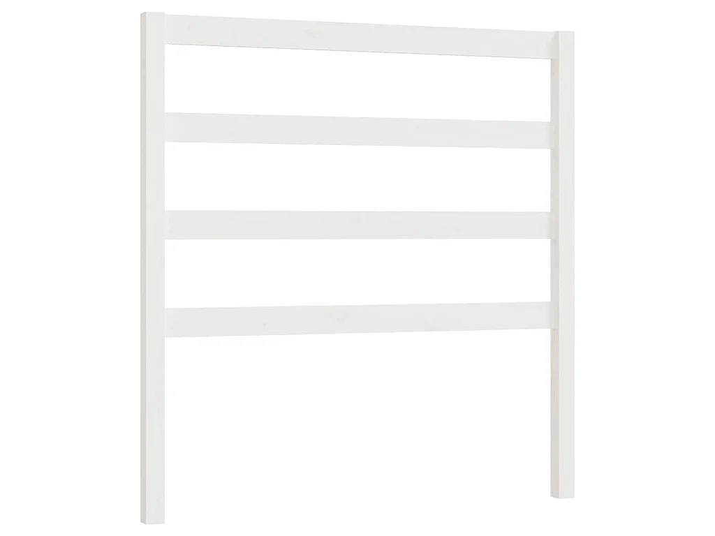 Tête de lit Blanc 95x4x100 cm Bois massif de pin
