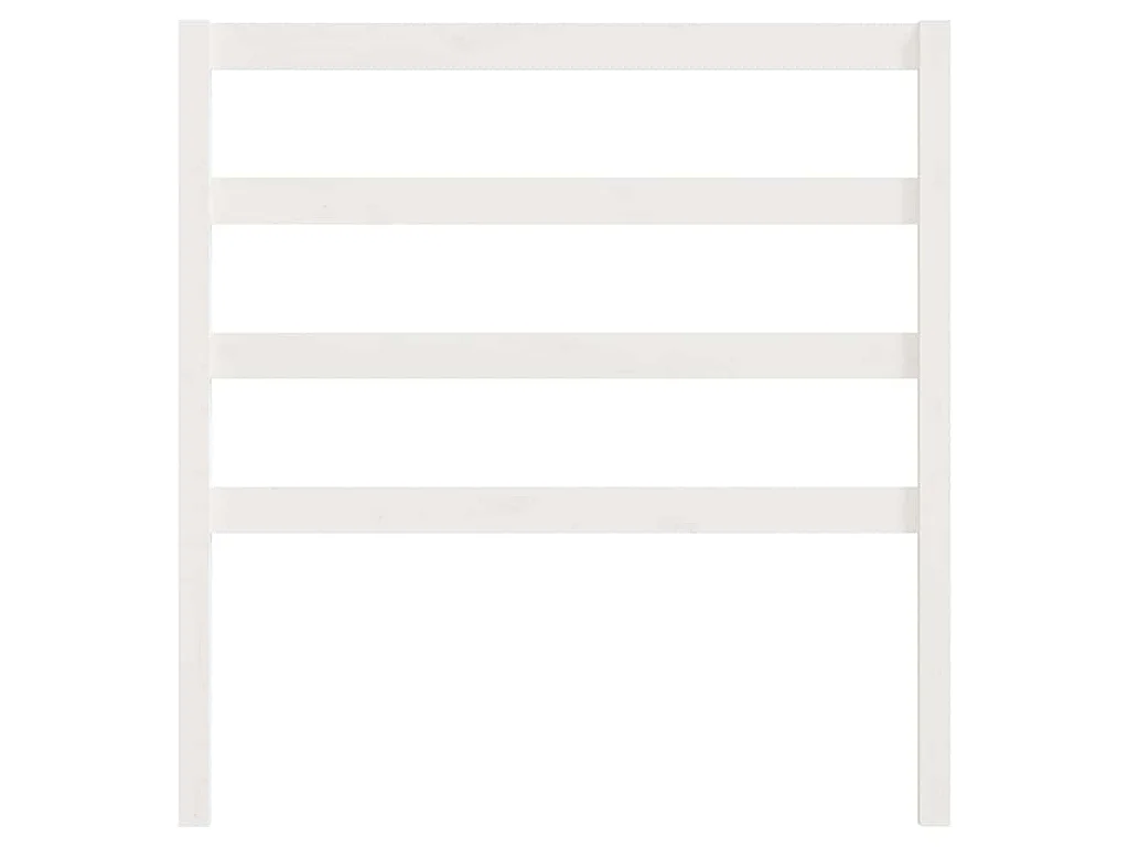 Tête de lit Blanc 95x4x100 cm Bois massif de pin