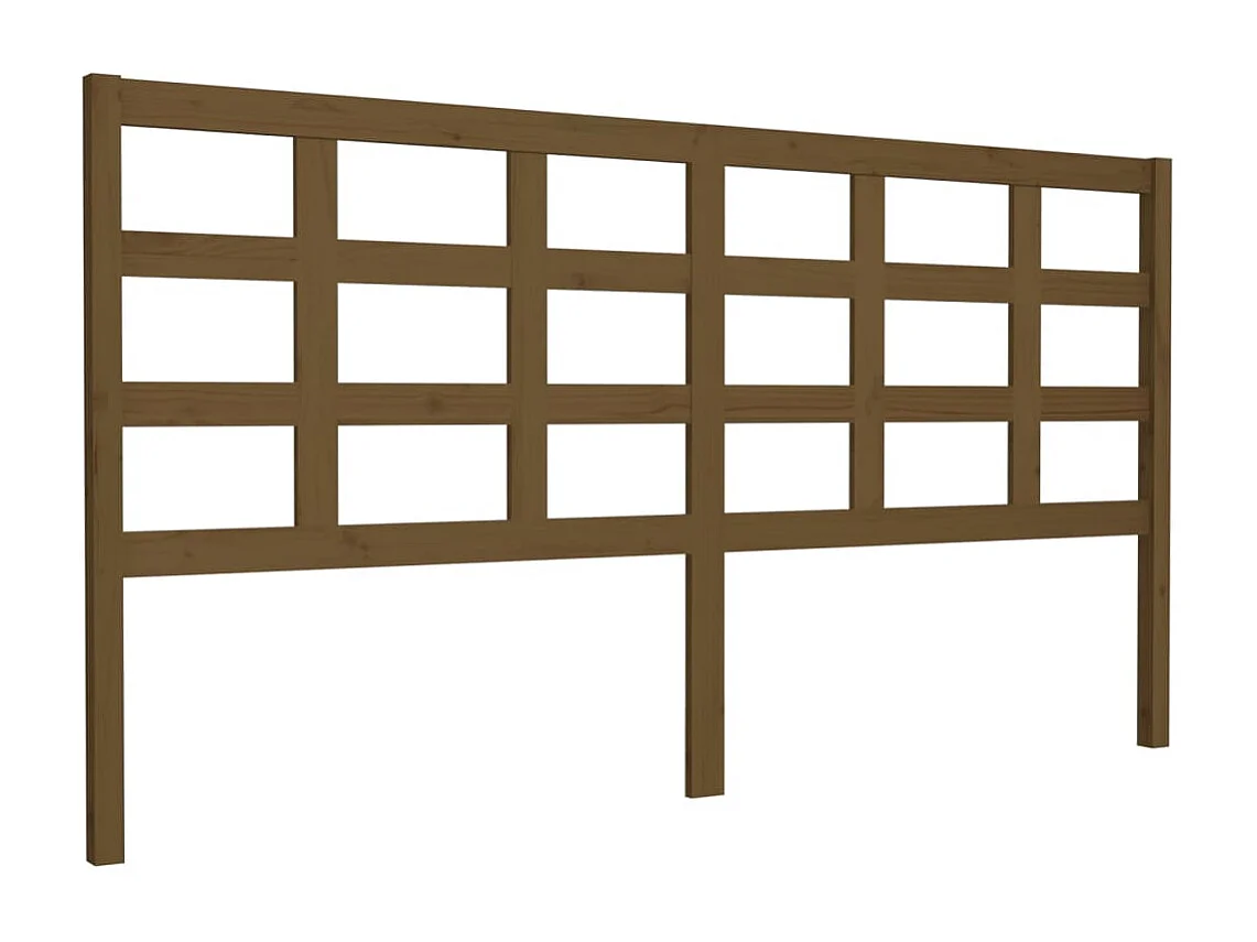 Tête de lit Marron miel 185,5x4x100 cm Bois massif de pin