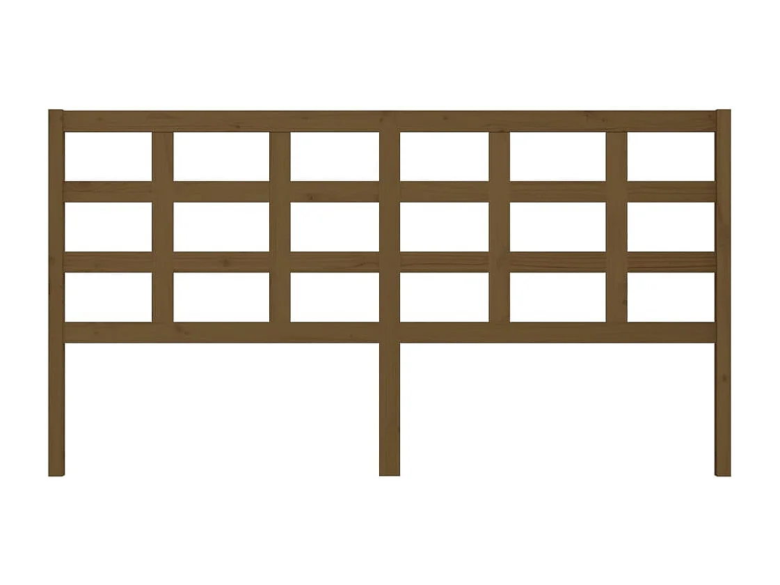 Tête de lit Marron miel 185,5x4x100 cm Bois massif de pin