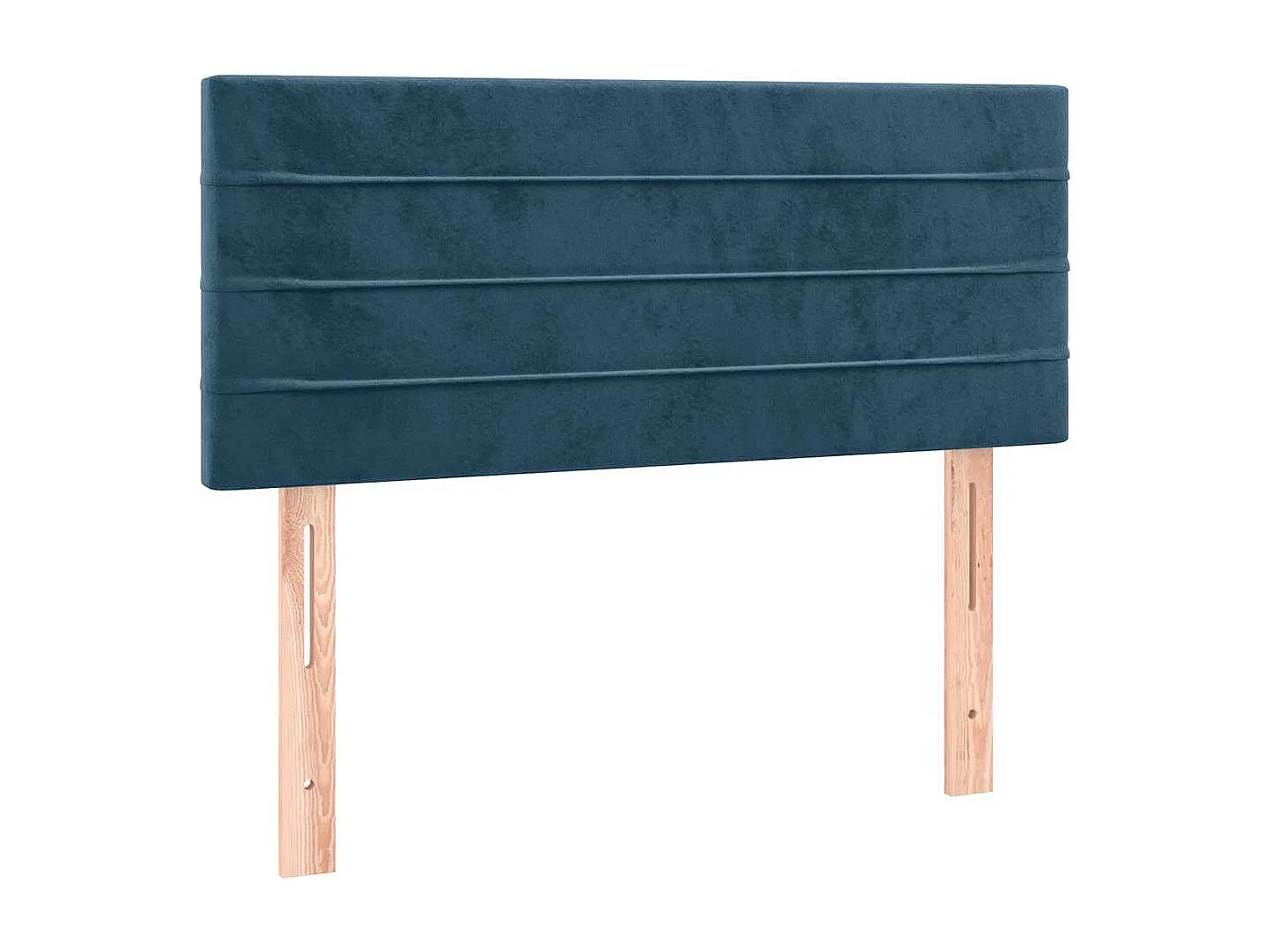 Hoofdbord LED 90x5x78/88 cm fluweel donkerblauw