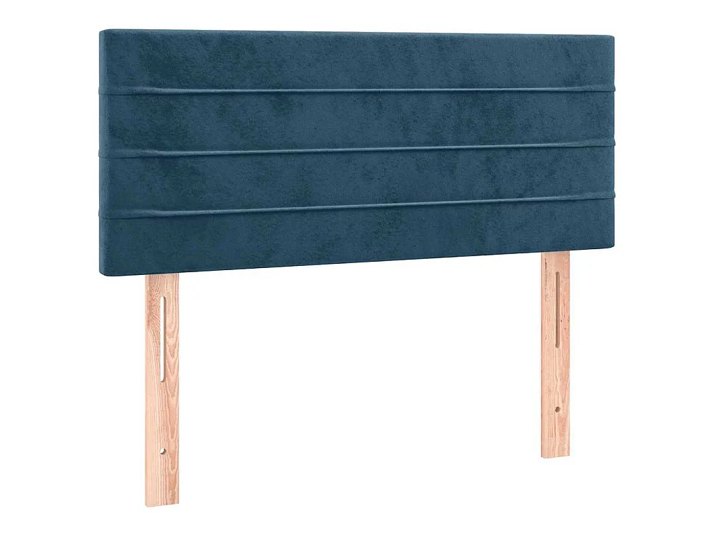 Tête de lit à LED Bleu foncé 90x5x78/88 cm Velours