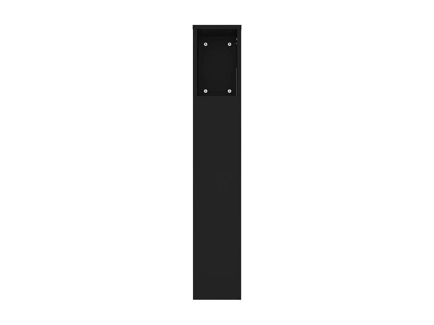 Armário de cabeceira 220x18,5x104,5 cm preto
