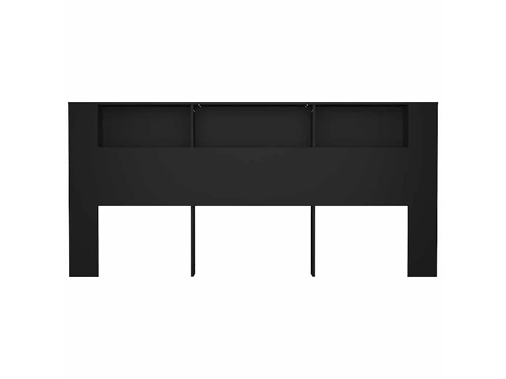 Armário de cabeceira 220x18,5x104,5 cm preto