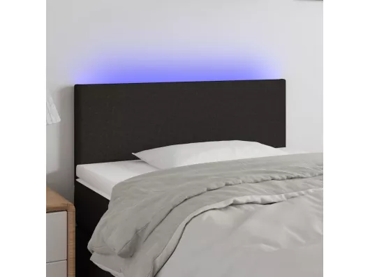 Kauf Unique LED Kopfteil Schwarz 80x5x78/88 cm Stoff