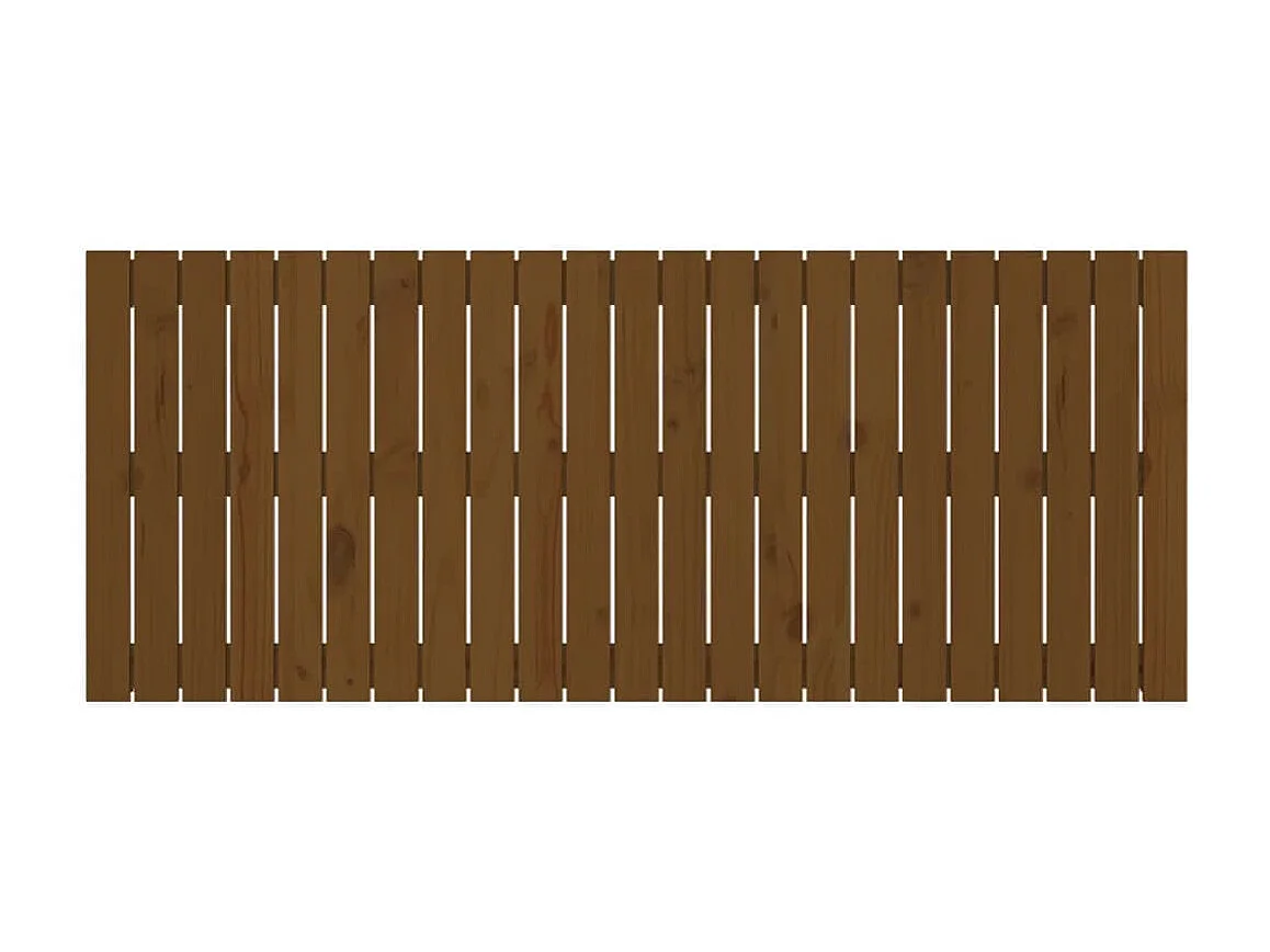 Wandhoofdbord 147x3x60 cm massief grenenhout honingbruin