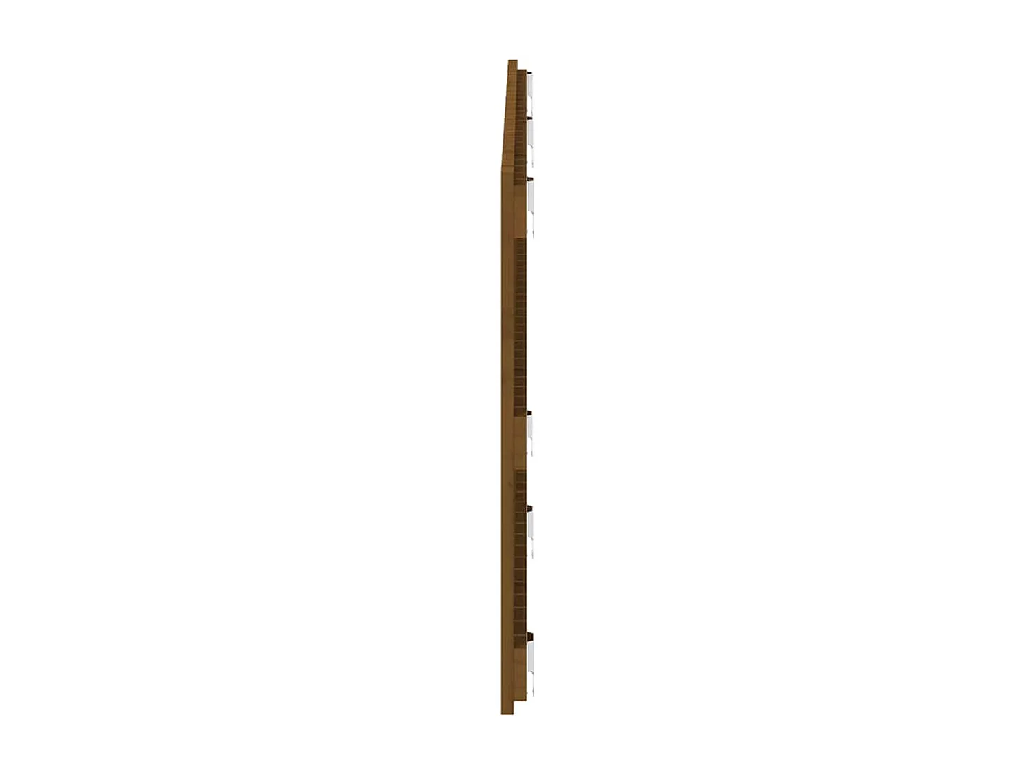 Tête de lit murale Marron miel 147x3x60 cm Bois massif de pin