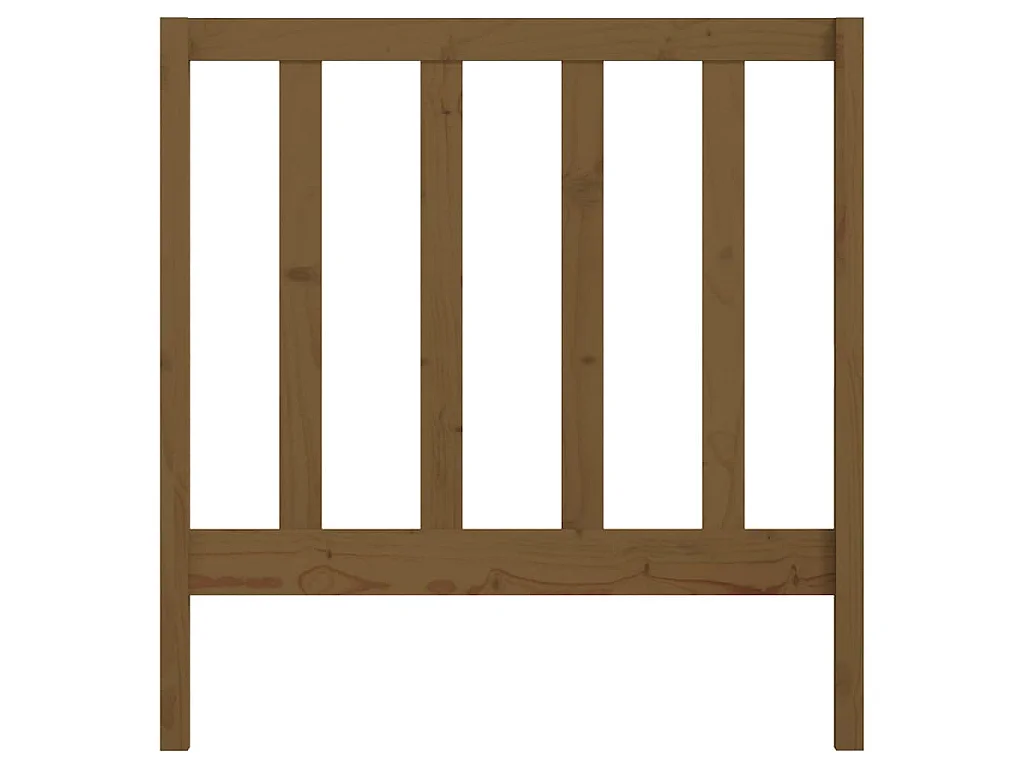 Testiera per Letto ambra 96x4x100 cm in Legno Massello di Pino