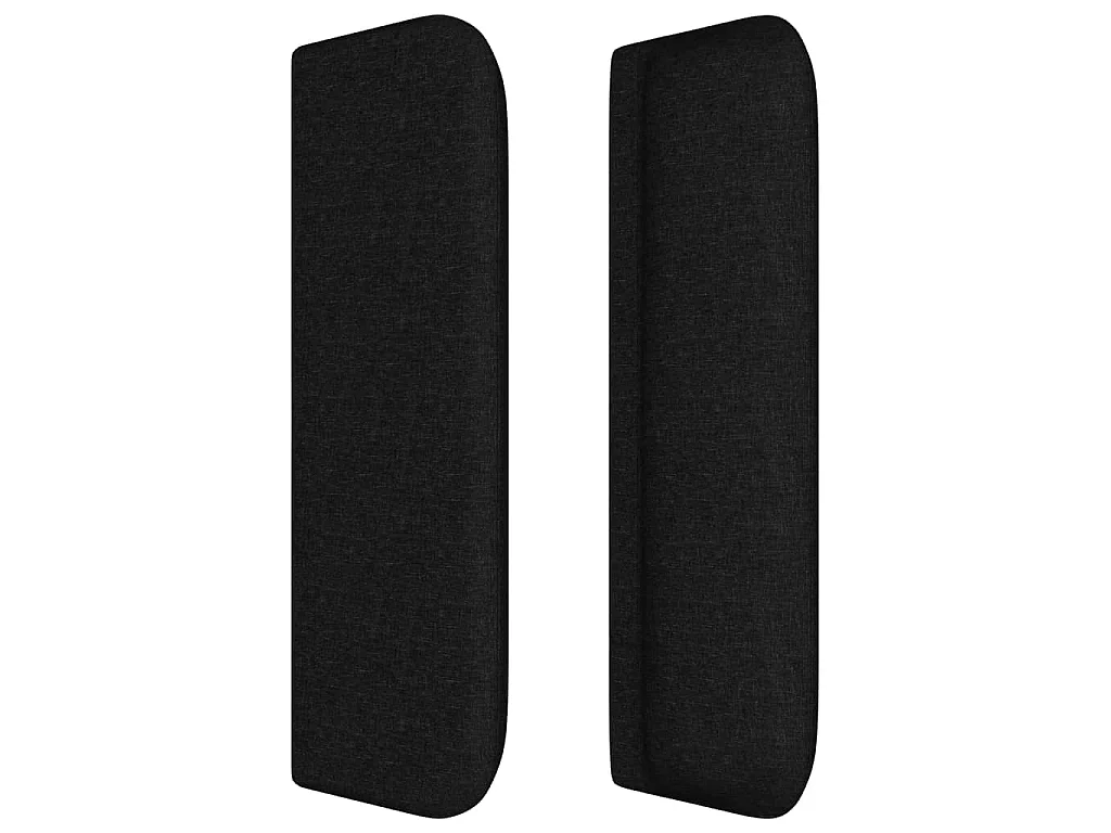 Cabeceira de cama c/ abas tecido 83x16x78/88 cm preto