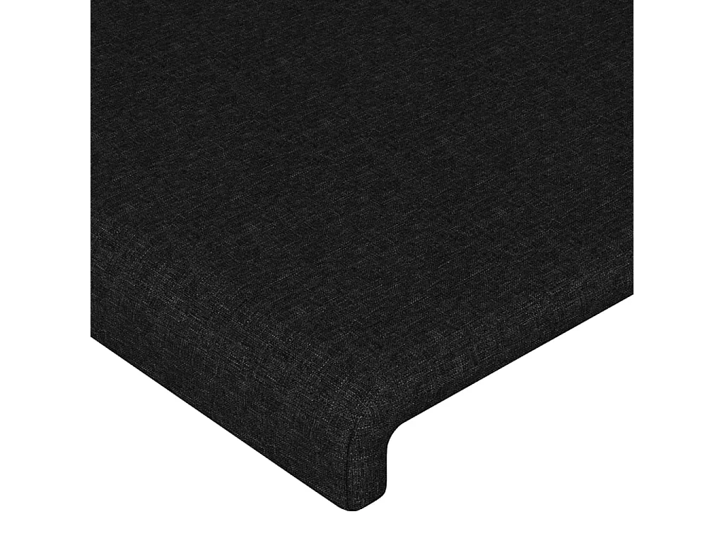 Cabeceira de cama c/ abas tecido 83x16x78/88 cm preto