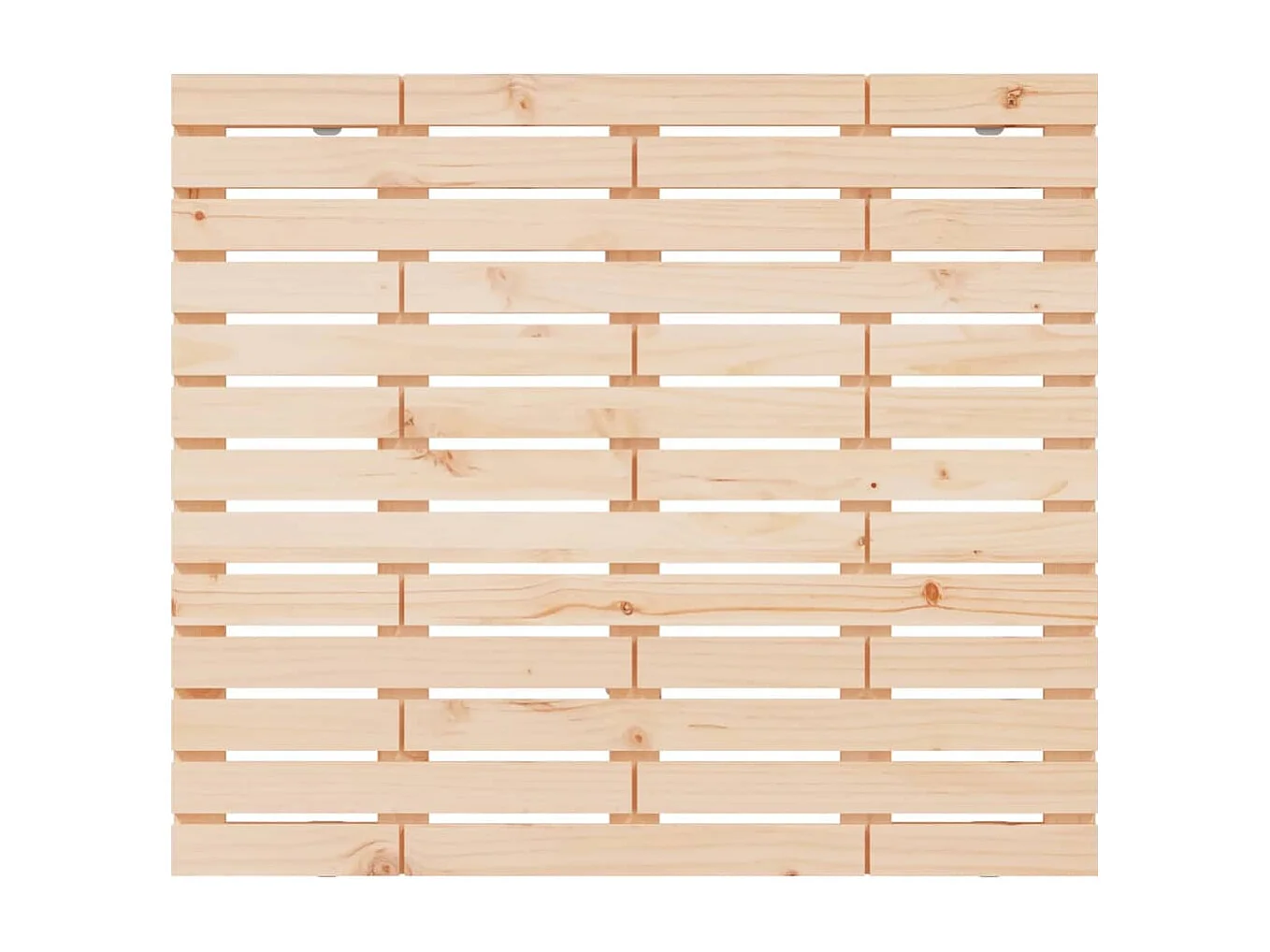 Zagłówek ścienny z litego drewna sosnowego 141x3x91,5 cm - Klasyczny i elegancki design