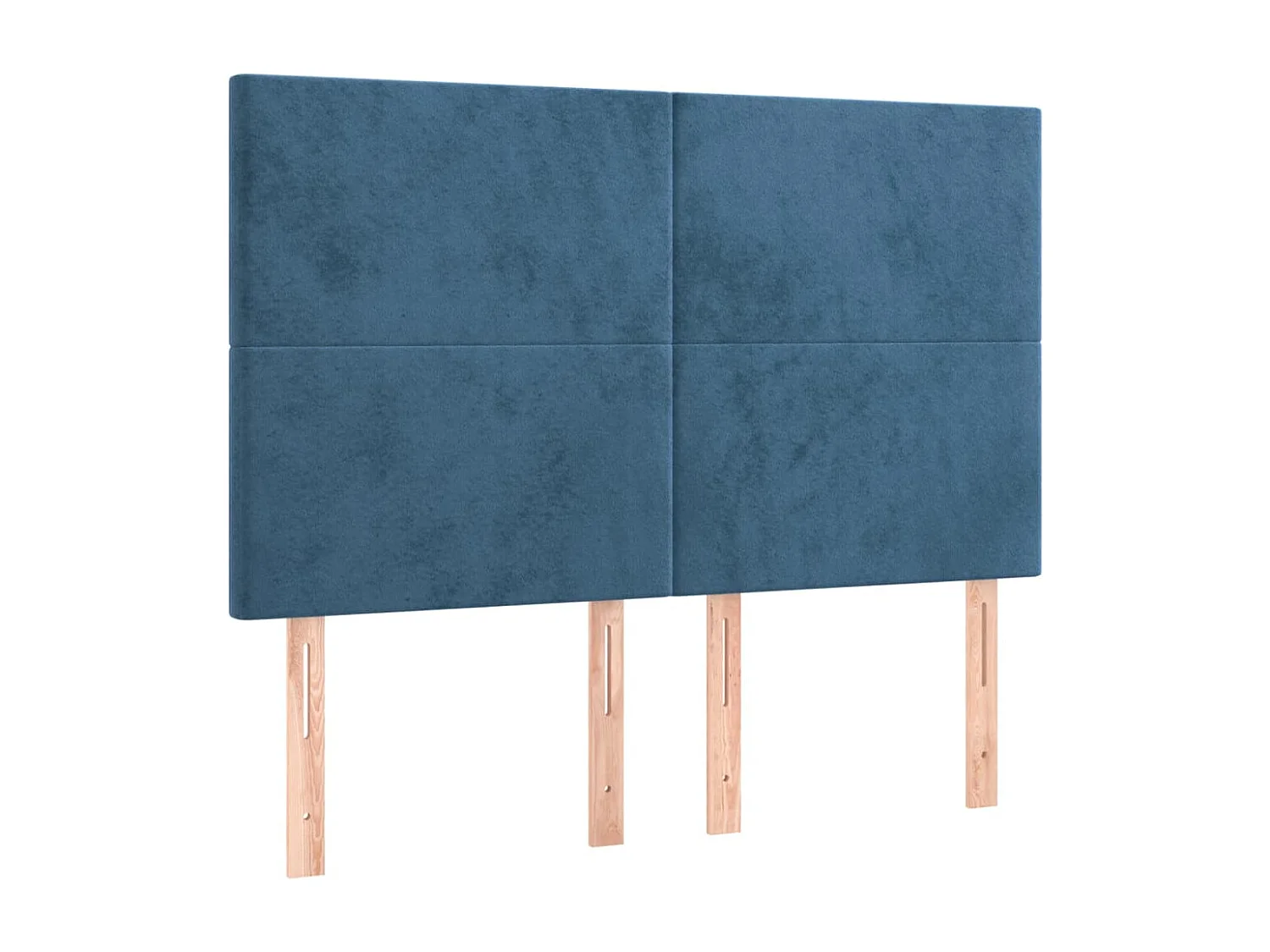 Tête de lit Bleu foncé 144 x 5 x 118/128 cm Velours