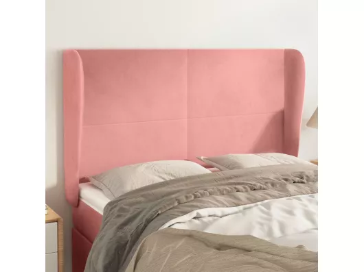 Kauf Unique Kopfteil mit Ohren Rosa 147x23x118/128 cm Samt