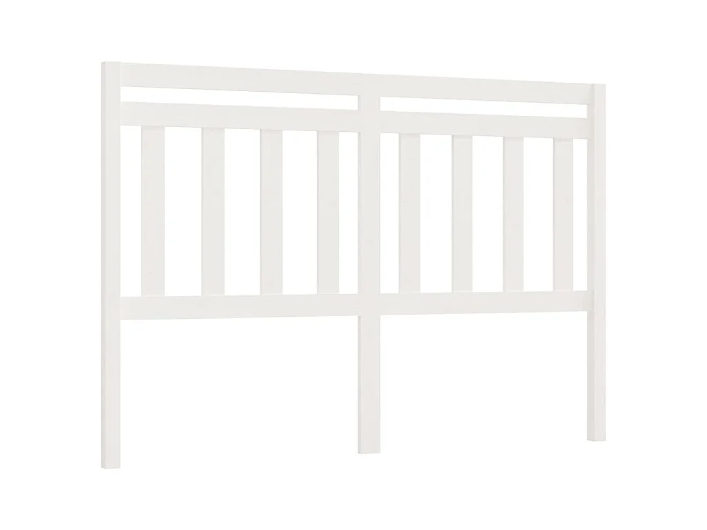 Hoofdbord 156x4x100 cm massief grenenhout wit