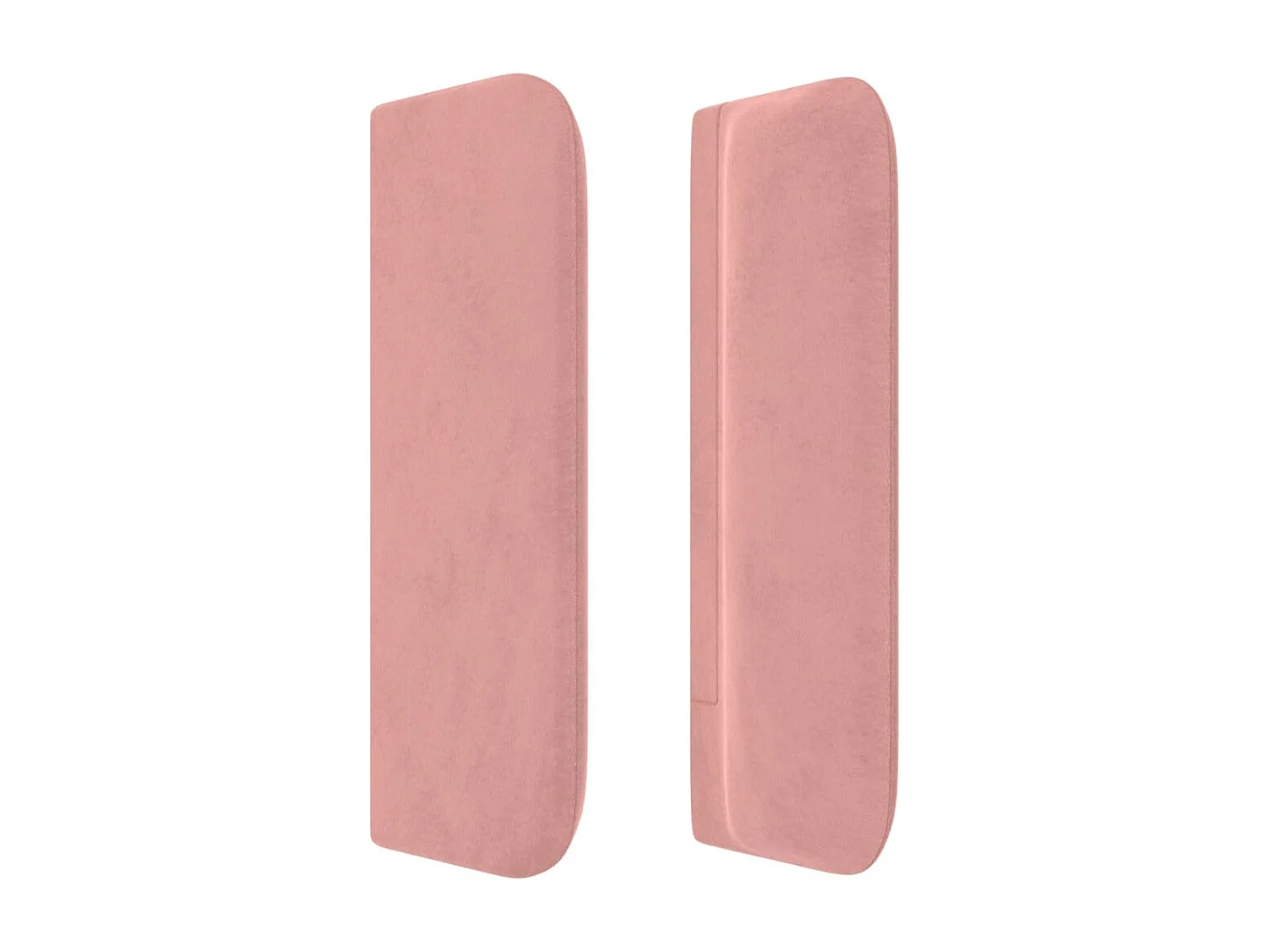 Tête de lit avec oreilles Rose 147x16x78/88 cm Velours