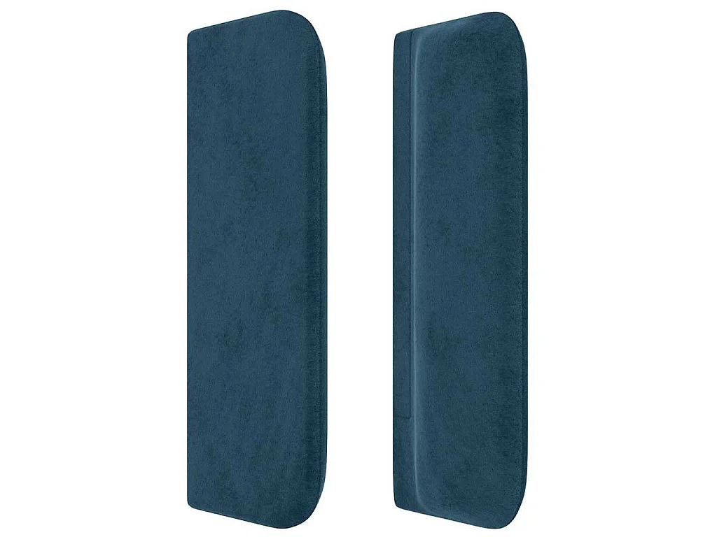 Testiera ad Orecchio Blu Scuro 83x16x78/88 cm in Velluto