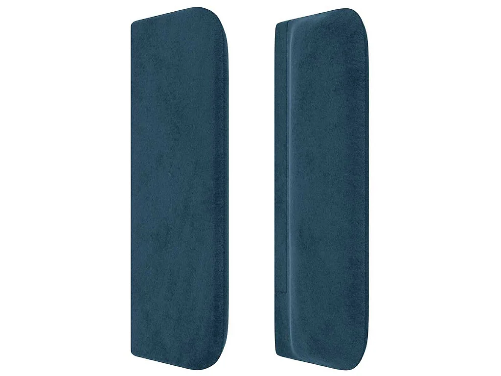 Testiera ad Orecchio Blu Scuro 203x16x78/88 cm in Velluto