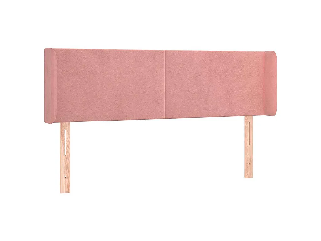 Tête de lit à LED Rose 147x16x78/88 cm Velours