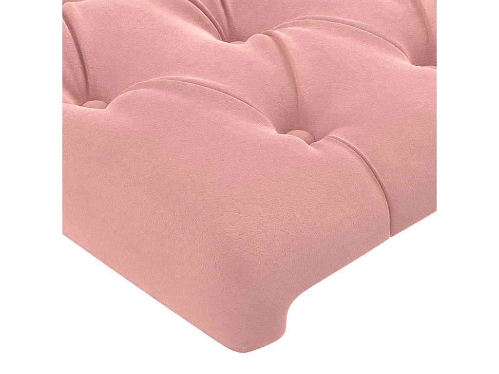 Têtes de lit Rose 144x7x78/88 cm Velours