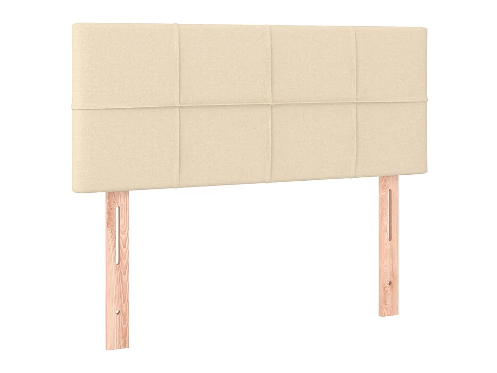 Tête de lit à LED Crème 90x5x78/88 cm Tissu