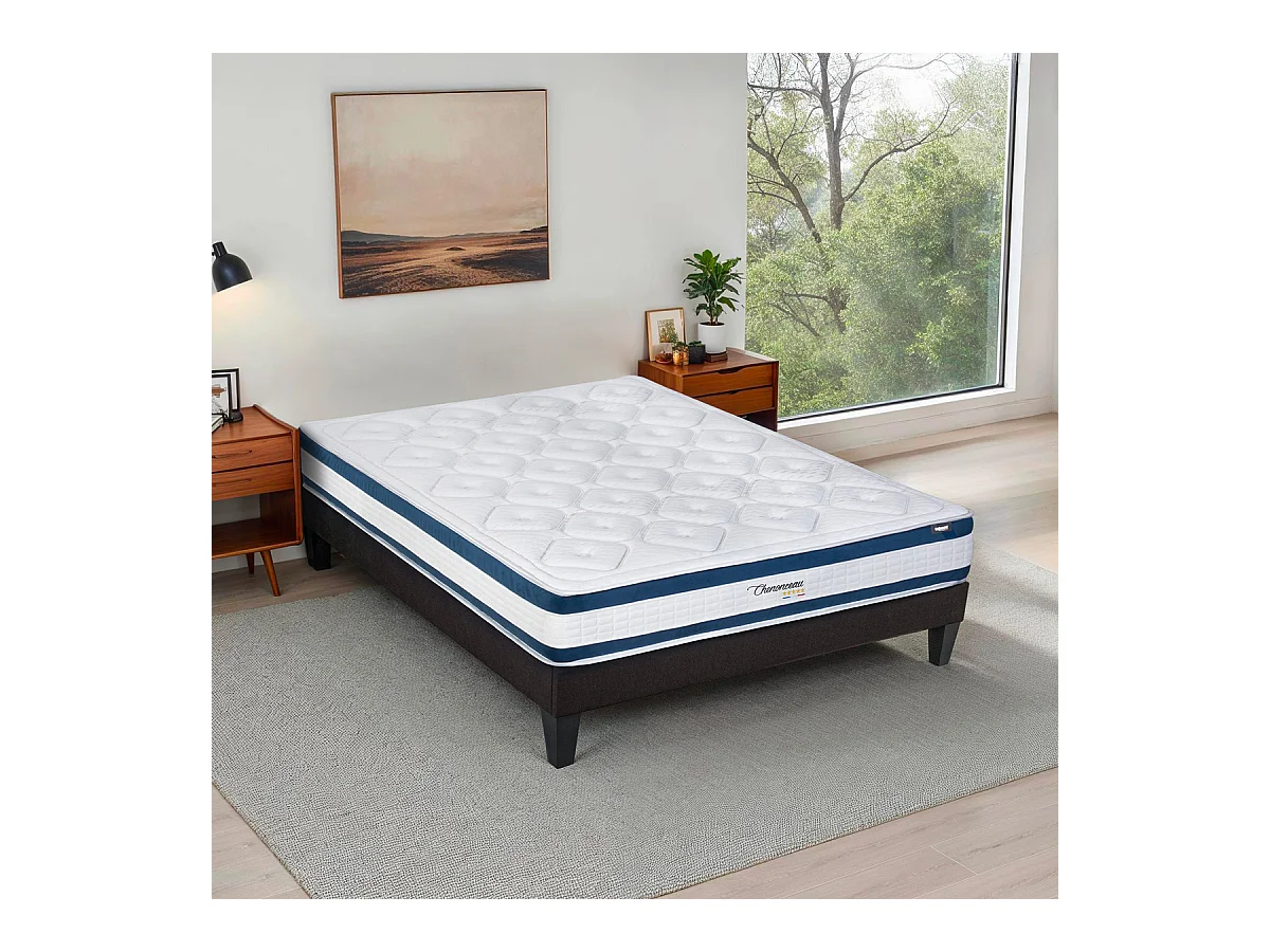 BELLECOUR LITERIE | Matelas CHENONCEAU 140x190 cm | Mousse avec mémoire de forme