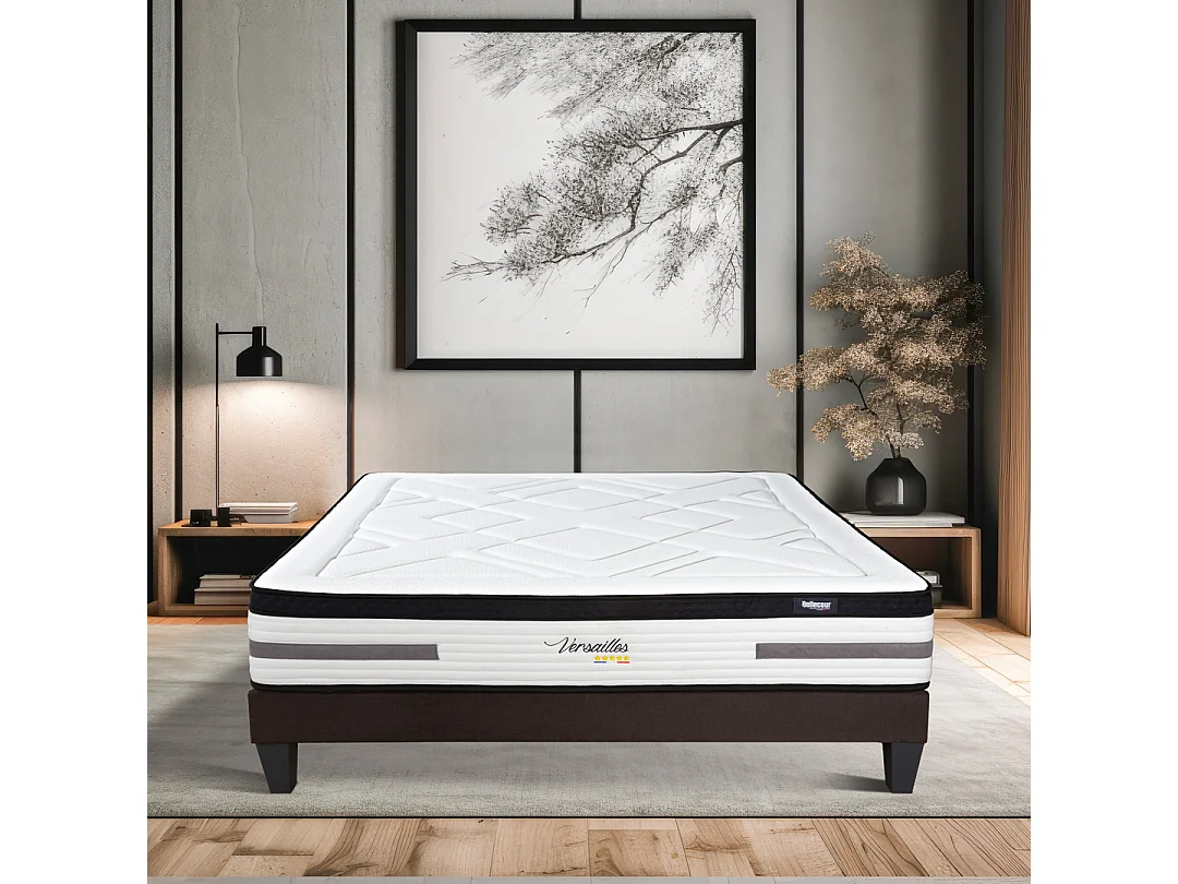 BELLECOUR LITERIE | Matelas VERSAILLES 90x190 cm | Ressorts ensachés