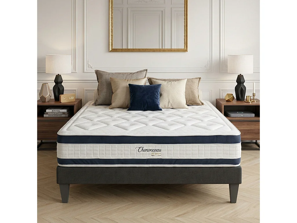 BELLECOUR LITERIE | Matelas CHENONCEAU 140x200 cm | Mousse avec mémoire de forme