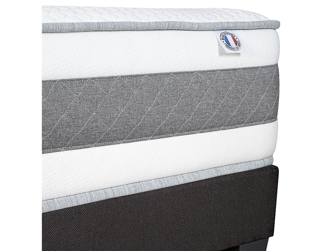 HYPSOM | Pack Prêt à dormir SUBLIME 180x200 cm | Matelas Mémoire de forme + Sommier + Accessoires