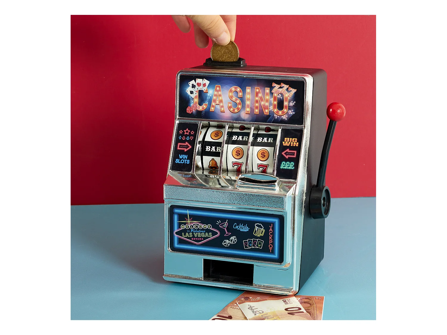 Tirelire Machine A Sous Pm Multicolore