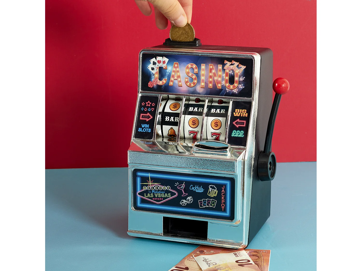 Tirelire Machine A Sous Pm Multicolore