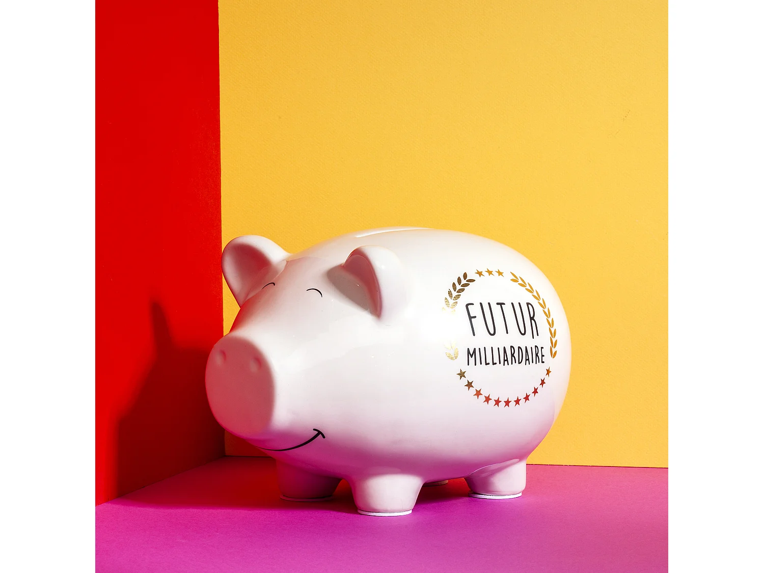 Tirelire Cochon Xxl Blanc