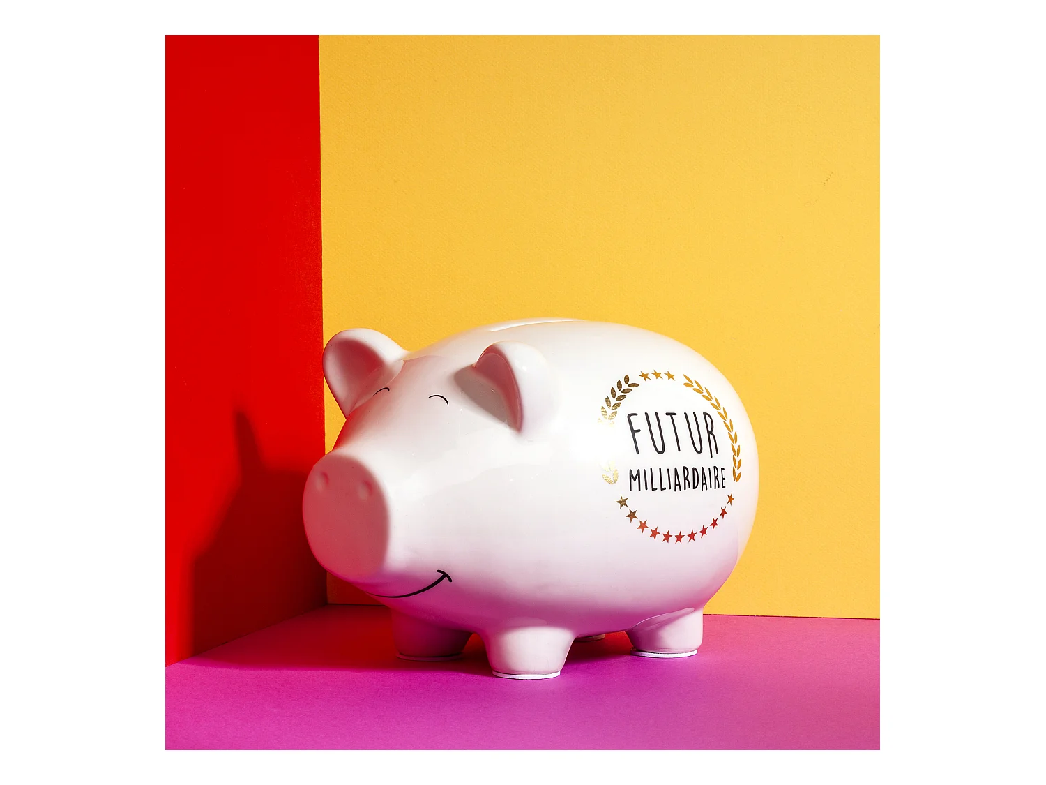 Tirelire Cochon Xxl Blanc