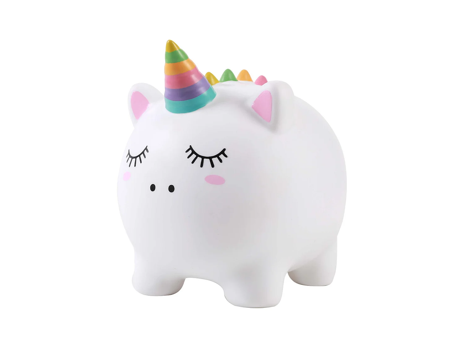 Tirelire animal en plastique Licorne