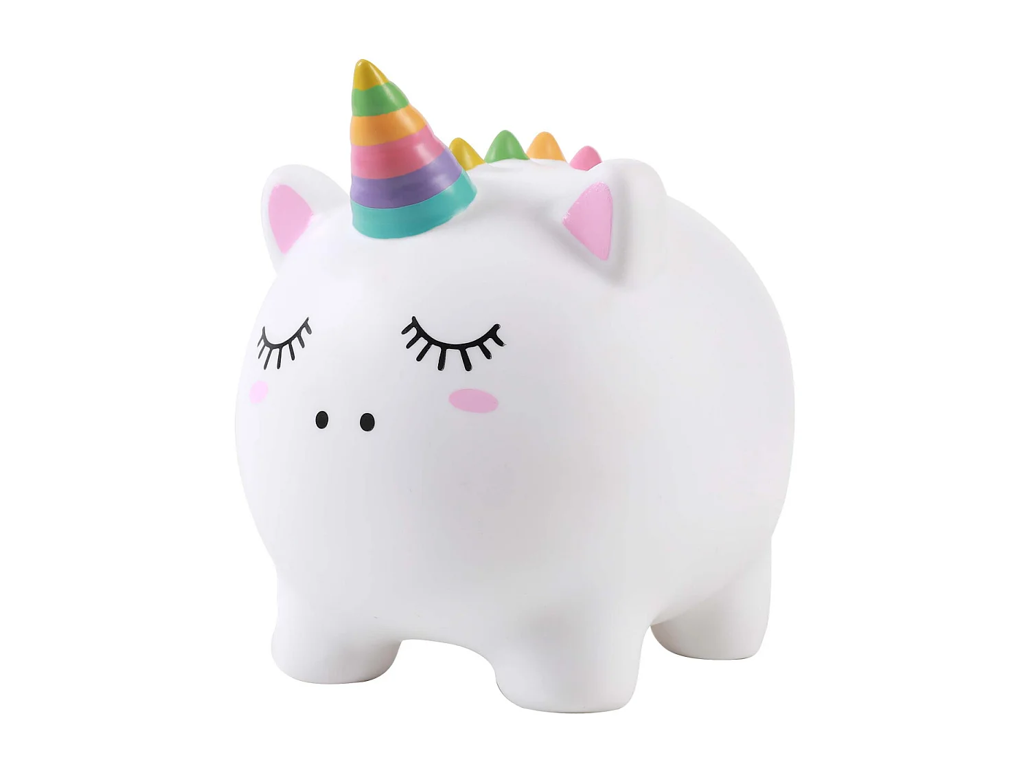 Tirelire animal en plastique Licorne