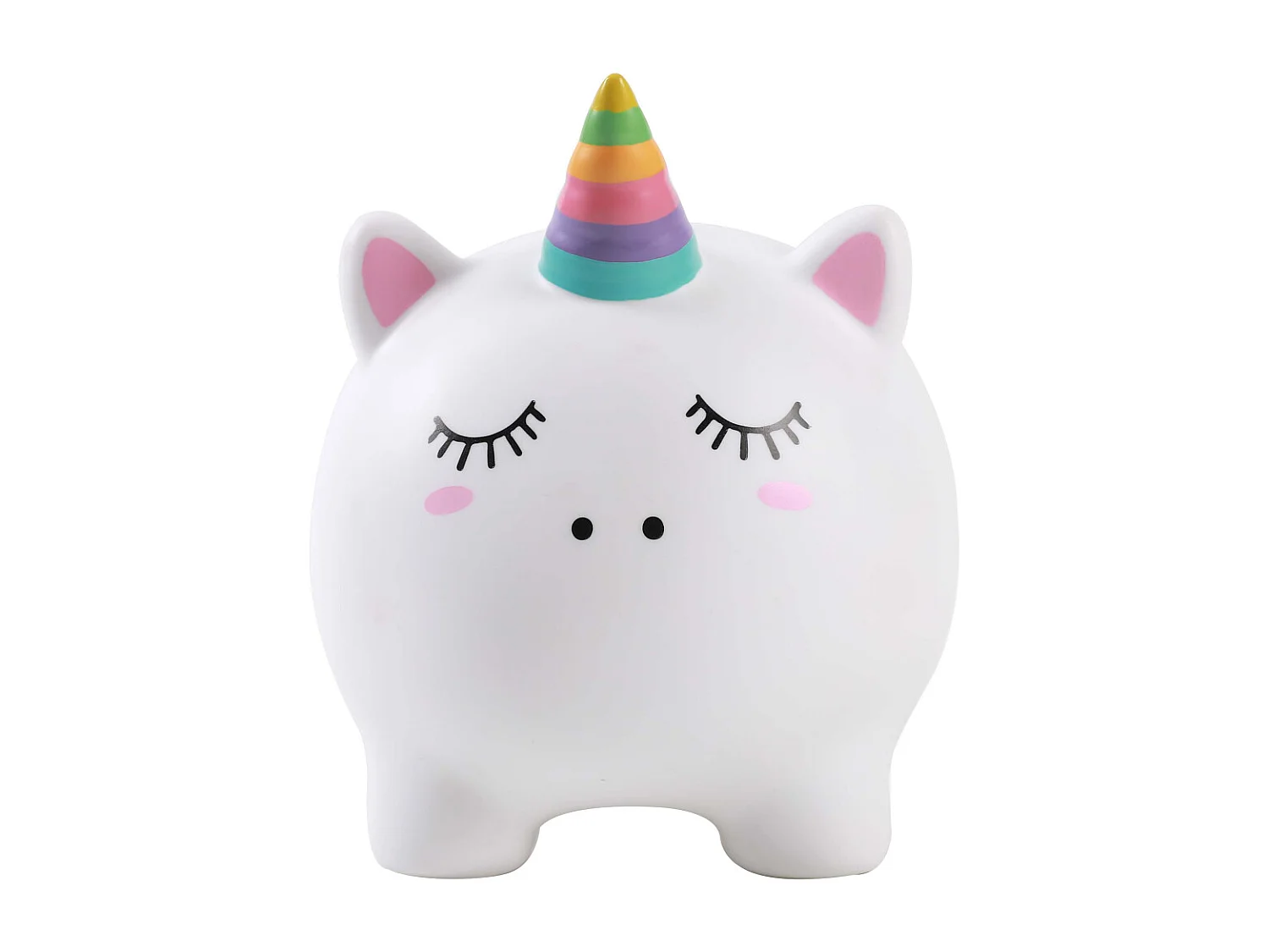 Tirelire animal en plastique Licorne