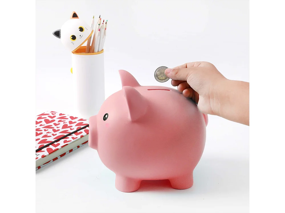 Tirelire animal en plastique Cochon