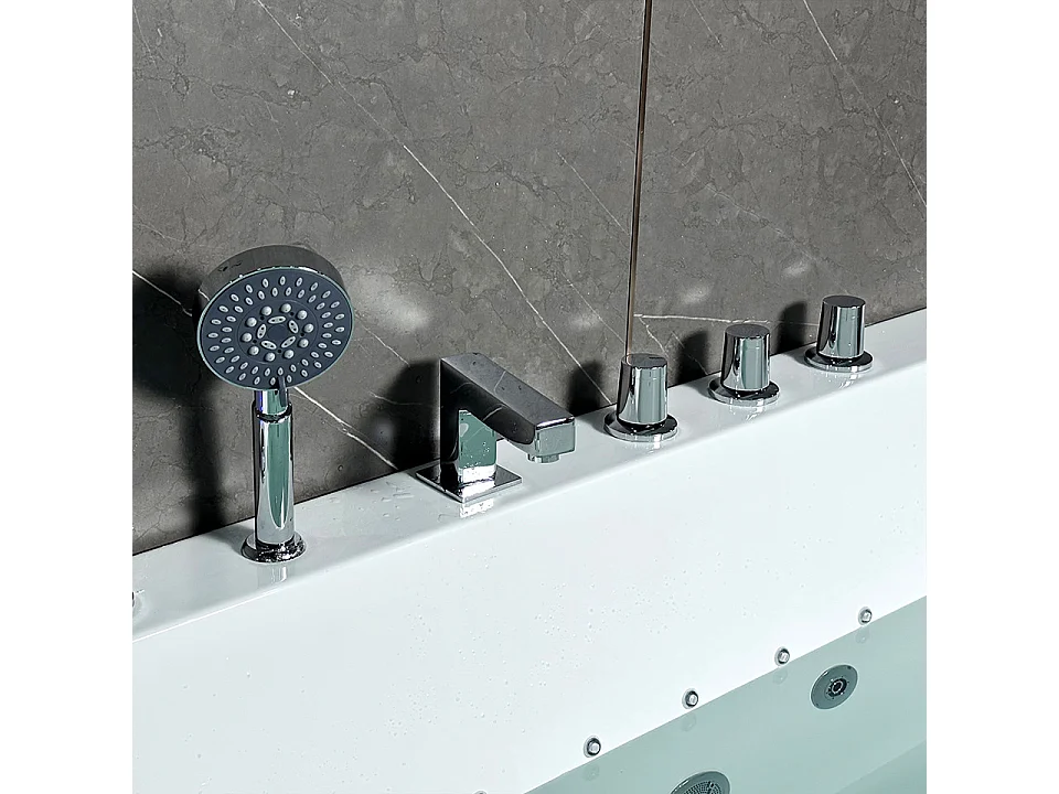 Ouest balnéo - Milos+ 28 jets Balneo 170 x 80 avec cascade 2 personnes Premium