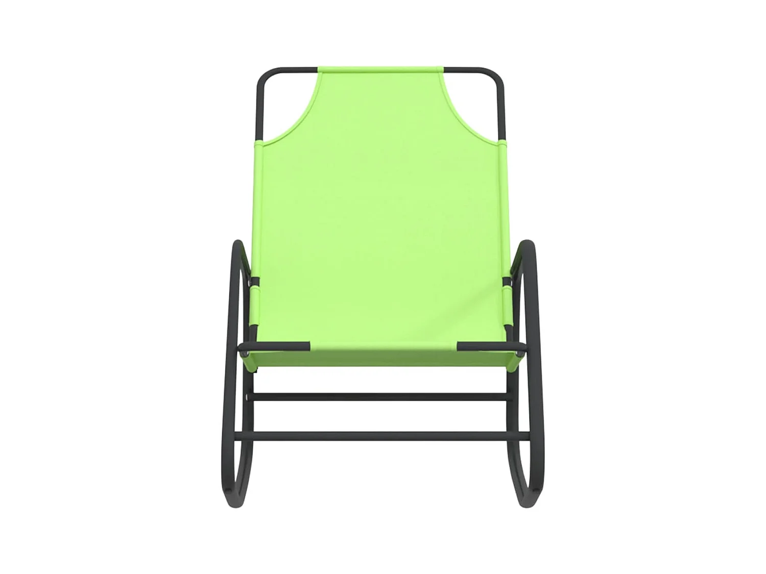 Schaukelliegen 2 Stk. Grün Stahl und Textilene