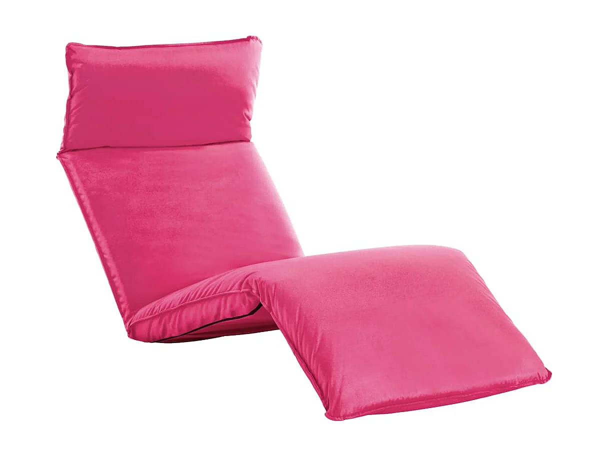 Sonnenliege Klappbar Oxford-Gewebe Rosa