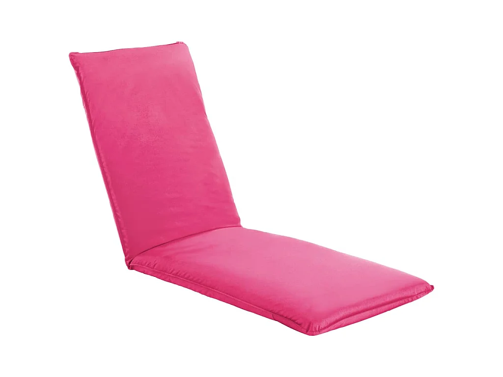 Chaise longue pliable Tissu Oxford Rose