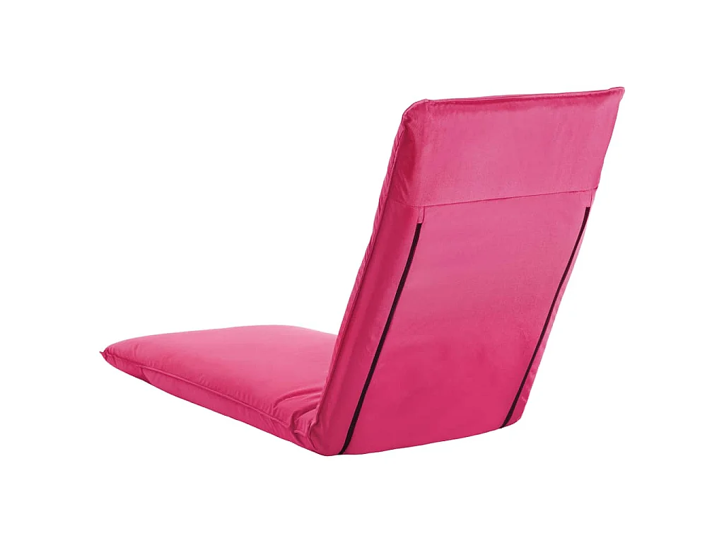 Chaise longue pliable Tissu Oxford Rose