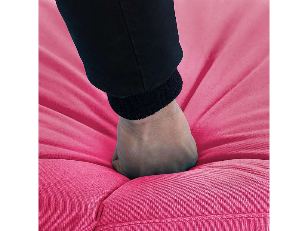 Chaise longue pliable Tissu Oxford Rose