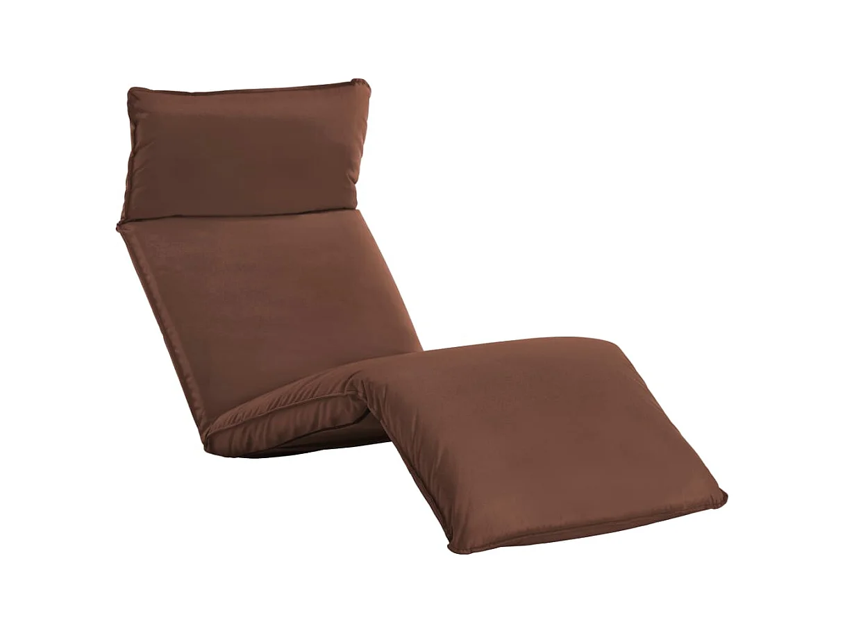 Sonnenliege Klappbar Oxford-Gewebe Braun