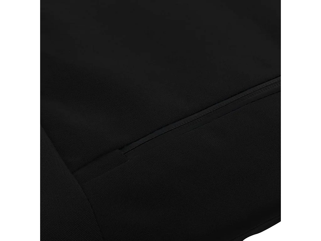 Chaise longue pliable Tissu Oxford Noir