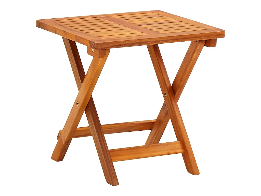 Chaises longues lot de 2 avec table et coussins Acacia solide