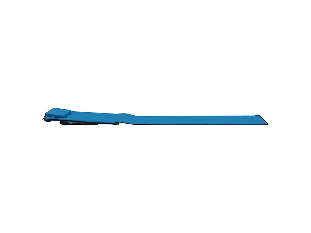 Tapis de plage pliables 2 pcs Acier et tissu Bleu